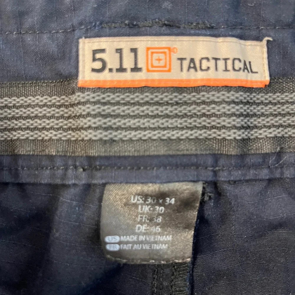 5.11 Tactical‎ Mens Pants 30x34 Blue Cargo Utility Work Hiking Outdoor Gorpcore